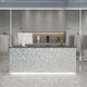 Stylish and Elegant Water Wave Reception Desk with LED Light Design（East Coast）