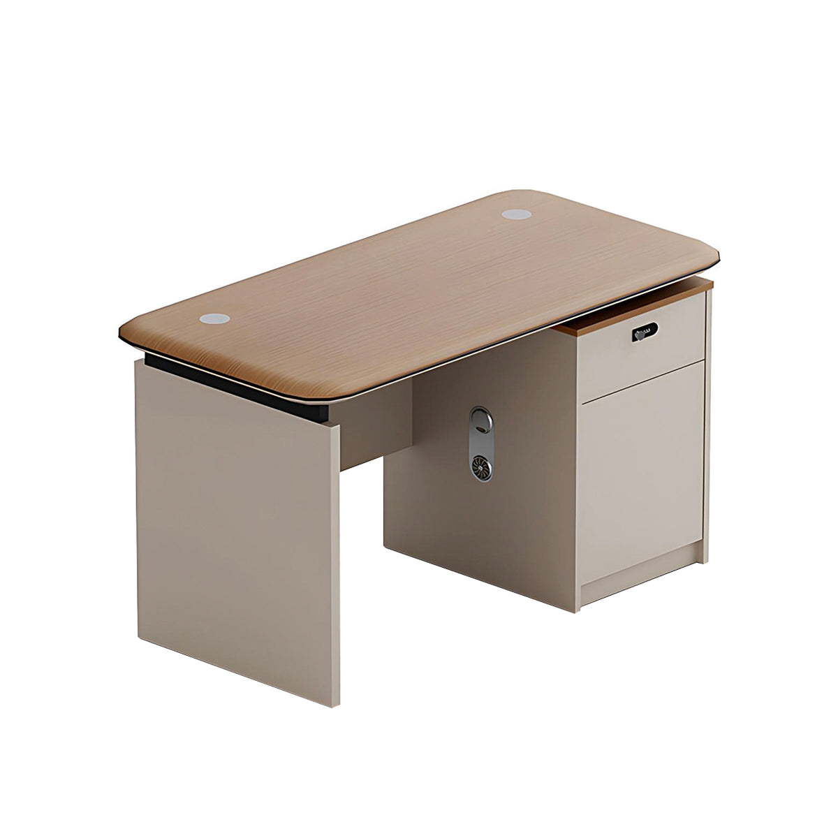 Executive Desk with Lockable Storage – Modern CEO & Home Office Desk