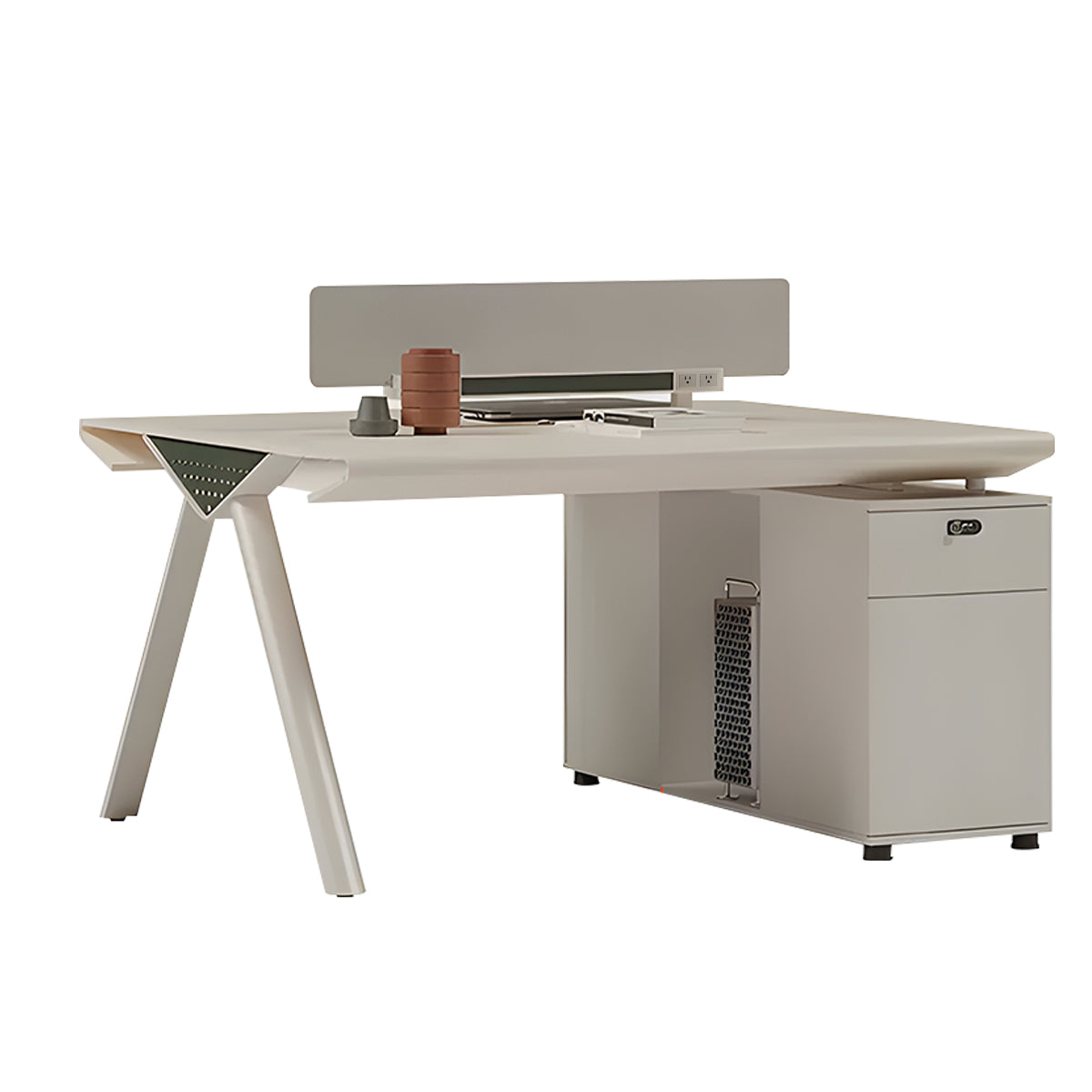 Employee Desk Eco Board Rounded Corner Aluminum Edge Ergonomic Privacy Panel