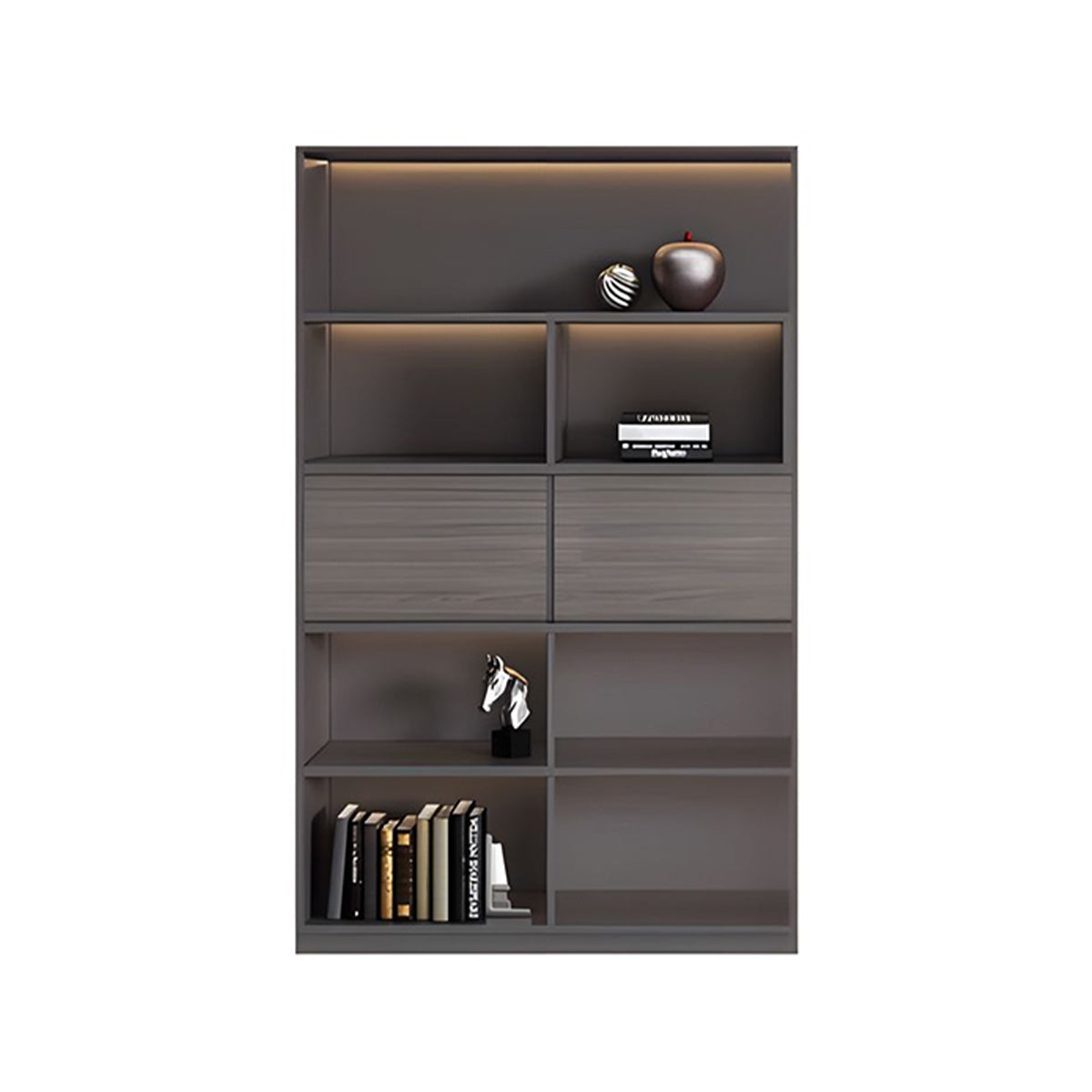 Stylish Storage Cabinet with Sensor Light and Extra-Large Wardrobe