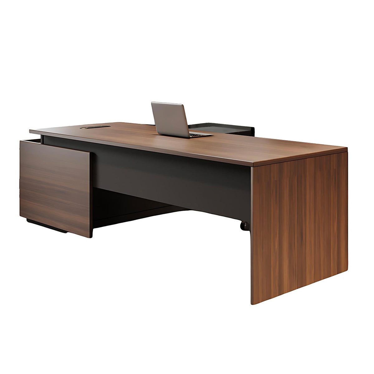 Eco Friendly Black Walnut Office Desk Sturdy with Mortise Tenon Construction