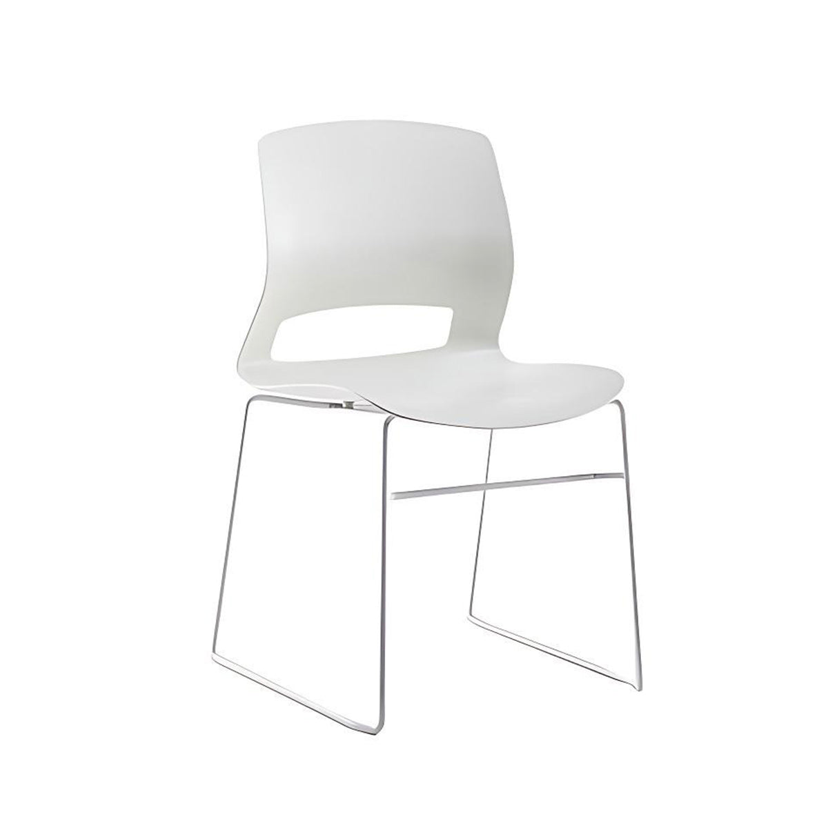 Minimalist Office Chair with Tear-Resistant Fabric and Steel Frame