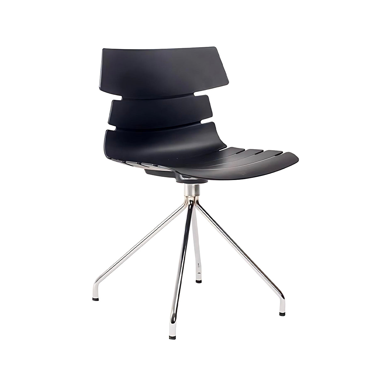 Minimalist Ergonomic Office Chair with Smooth-Rolling Casters & Supportive Backrest