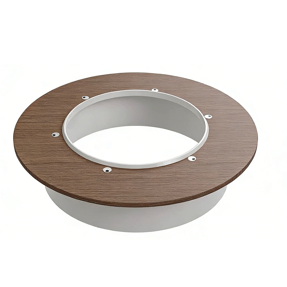 Round Conference Table with Cable Ports for Collaboration Space