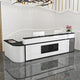 Modern Elegant Glossy Reception Desk with Corner Design