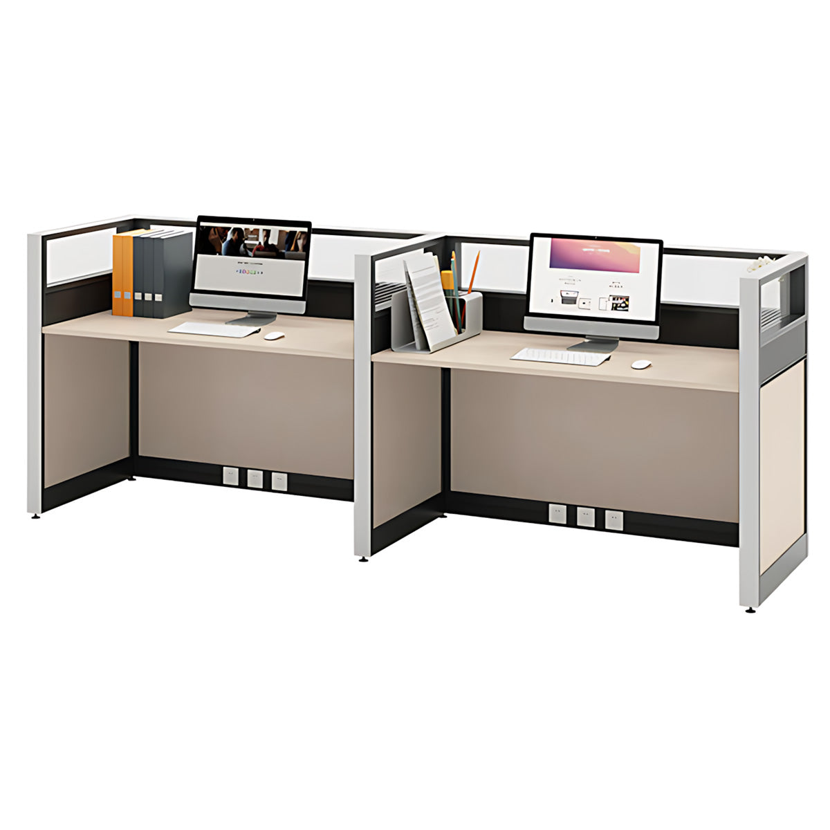 Modern Office Desk with Cable Management for Productive Workspaces