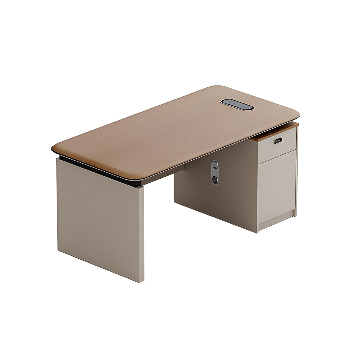 Executive Desk with Lockable Storage – Modern CEO & Home Office Desk