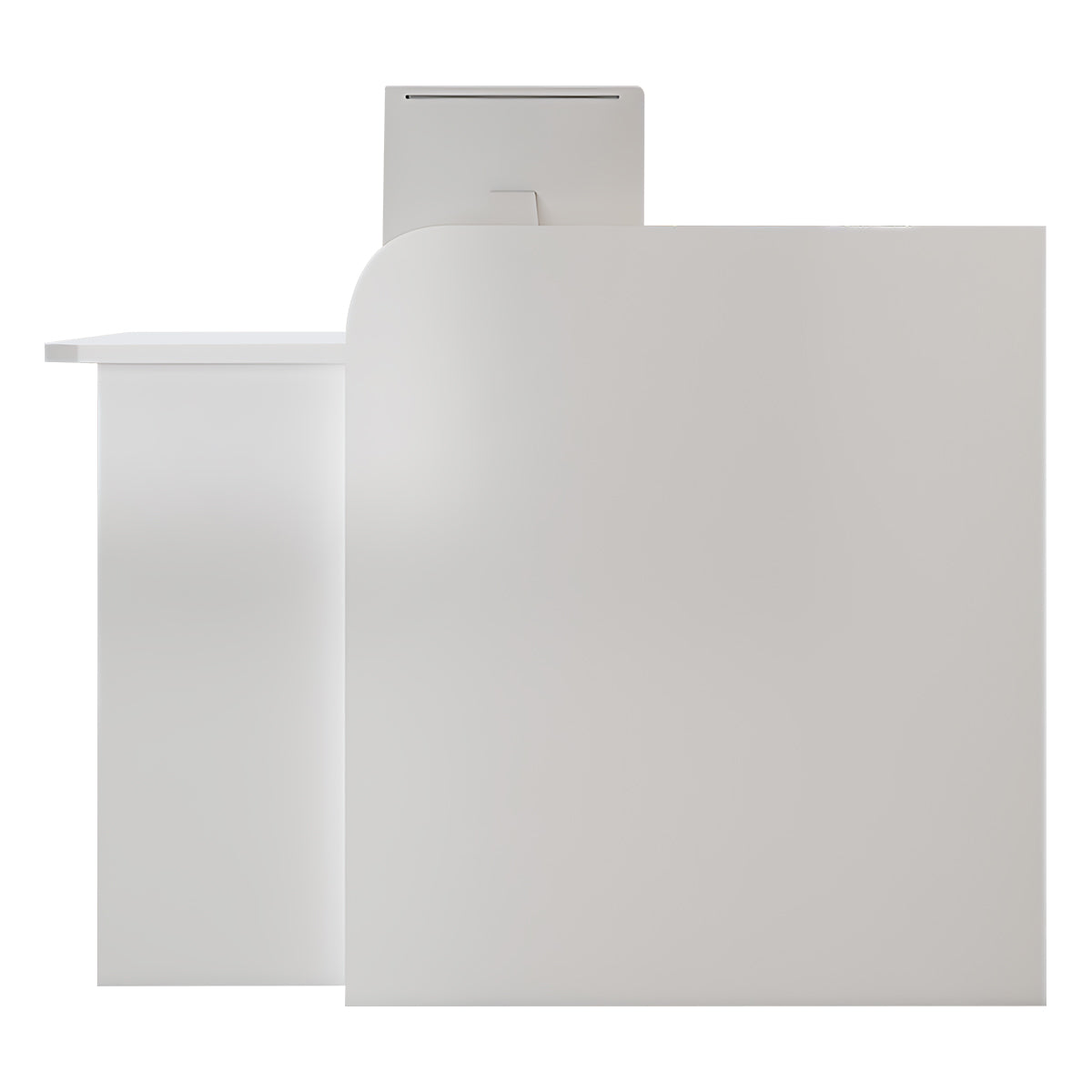 Classic Elegant Reception Desk with Functional Storage Compartments