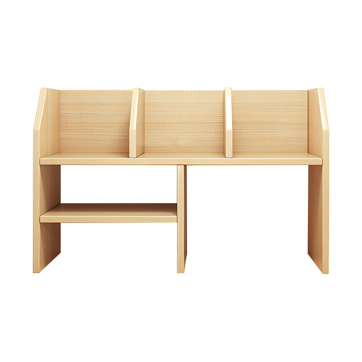 Modern Minimalist Engineered Wood Bookshelf with Open and Closed Storage