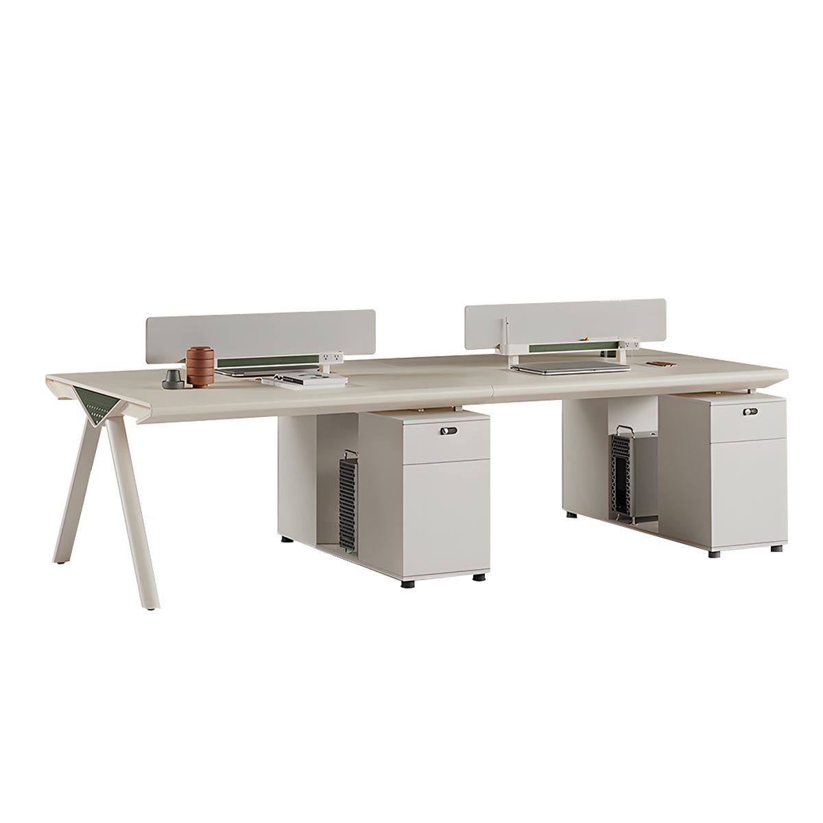 Employee Desk Eco Board Rounded Corner Aluminum Edge Ergonomic Privacy Panel