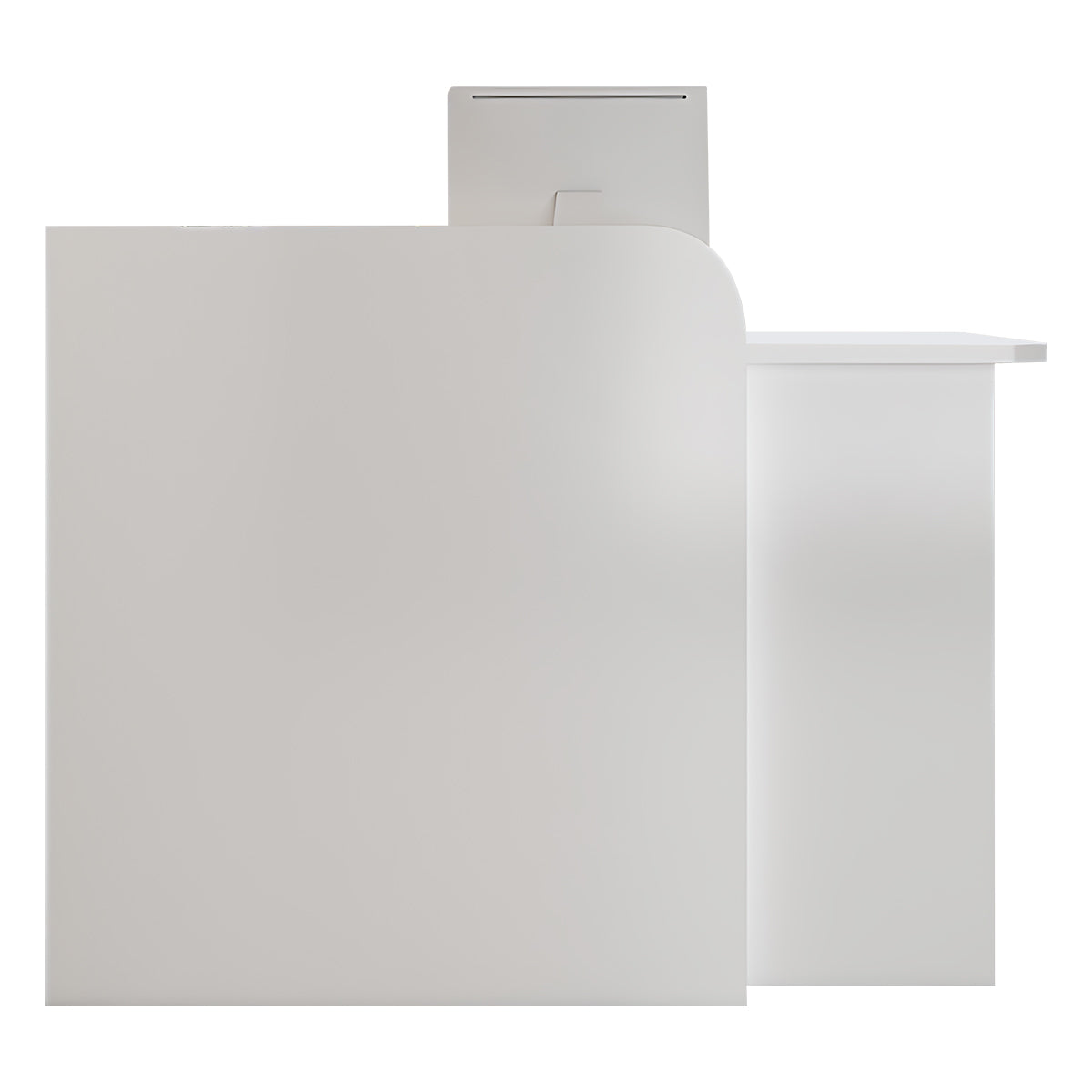 Classic Elegant Reception Desk with Functional Storage Compartments