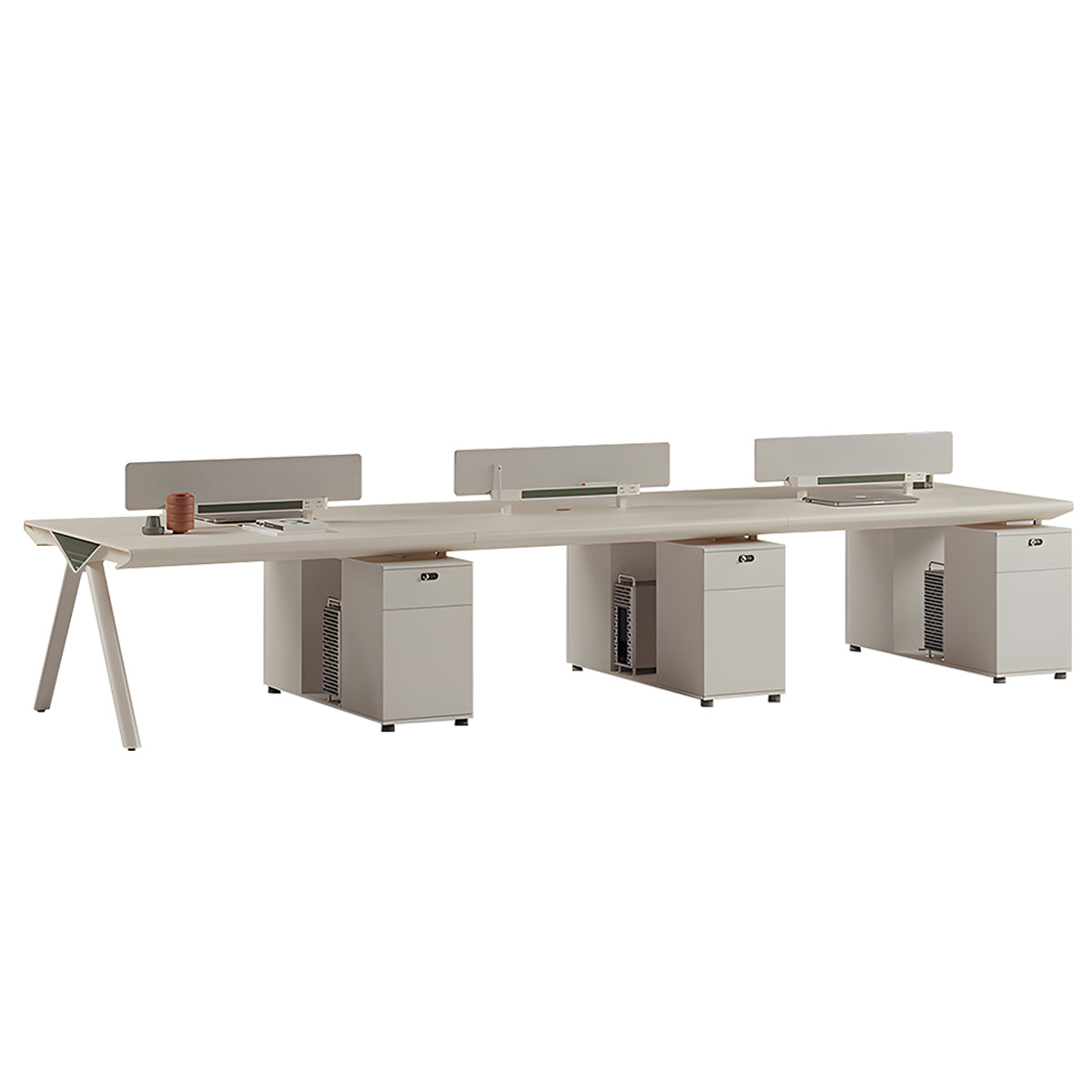 Employee Desk Eco Board Rounded Corner Aluminum Edge Ergonomic Privacy Panel