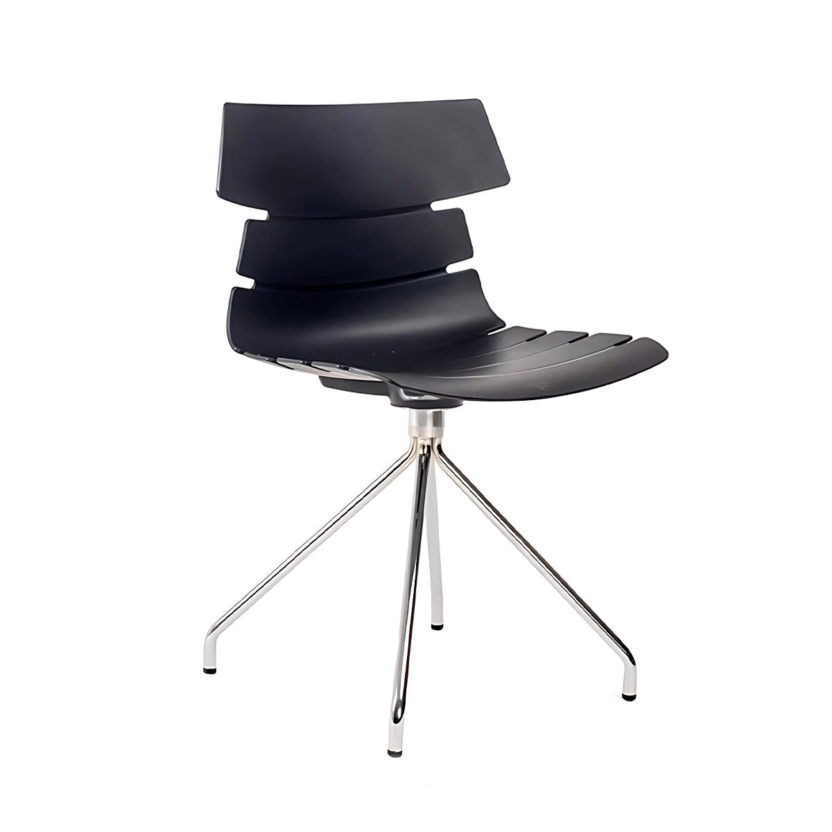 Minimalist Ergonomic Office Chair with Smooth-Rolling Casters & Supportive Backrest