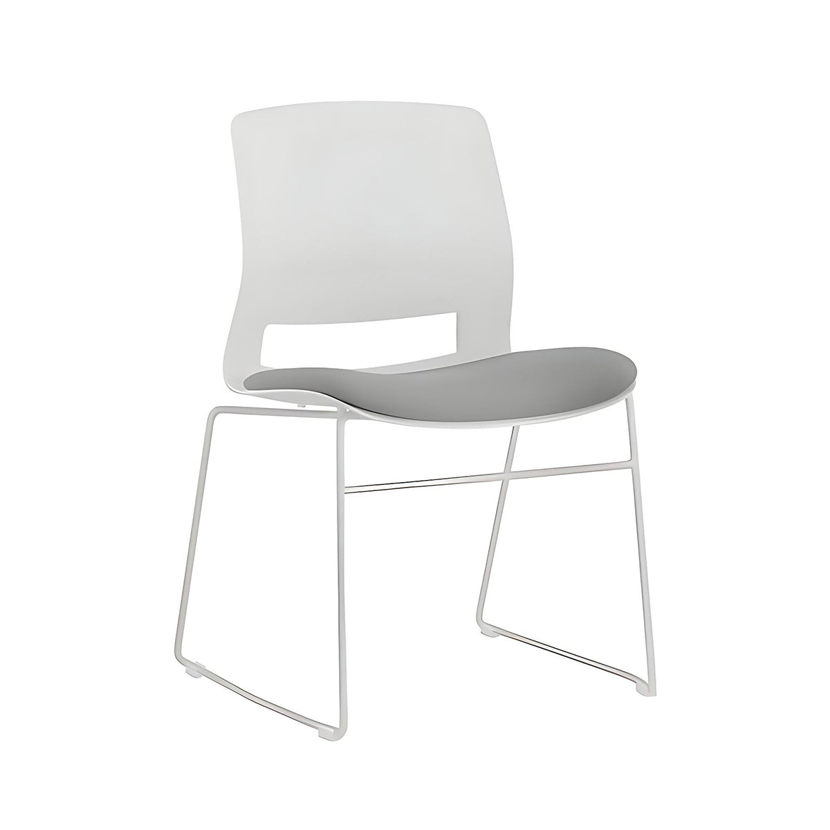 Minimalist Office Chair with Tear-Resistant Fabric and Steel Frame