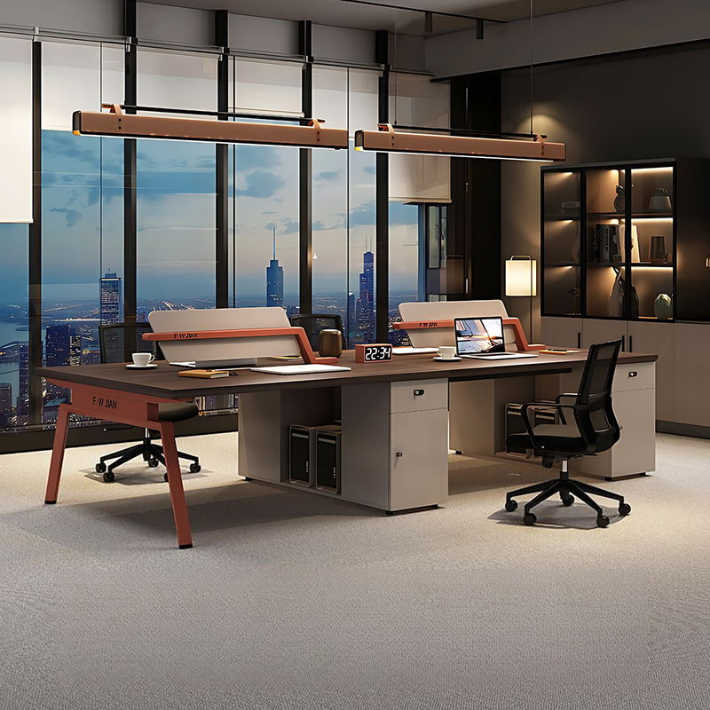 High-End Stylish Office Desk with Unique Partition Screen Design