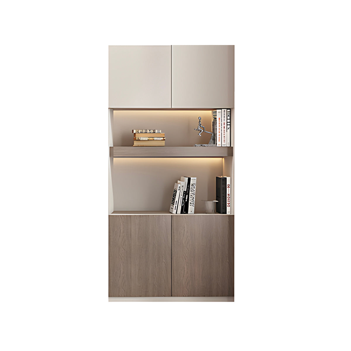 Premium Modern Storage Cabinet with Doors and Shelves for Office and Home