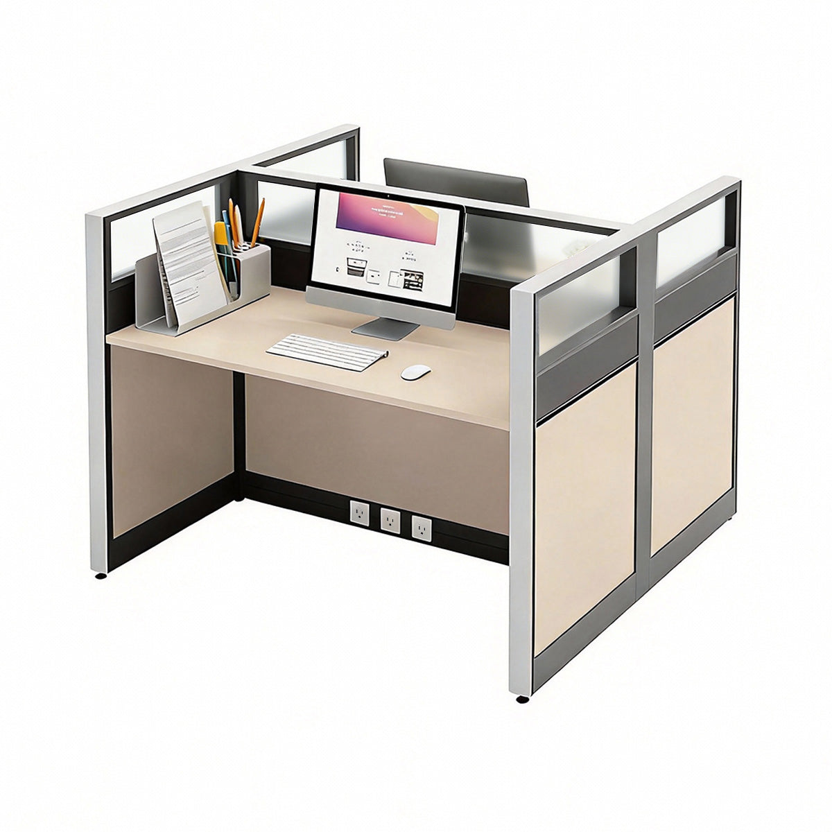 Modern Minimalist L-Shaped Office Desk 49–149 in Wide with Cable Management, Lockable Drawers, Steel Frame & Adjustable Height