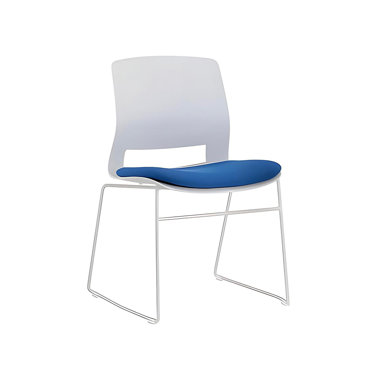 Minimalist Office Chair with Tear-Resistant Fabric and Steel Frame