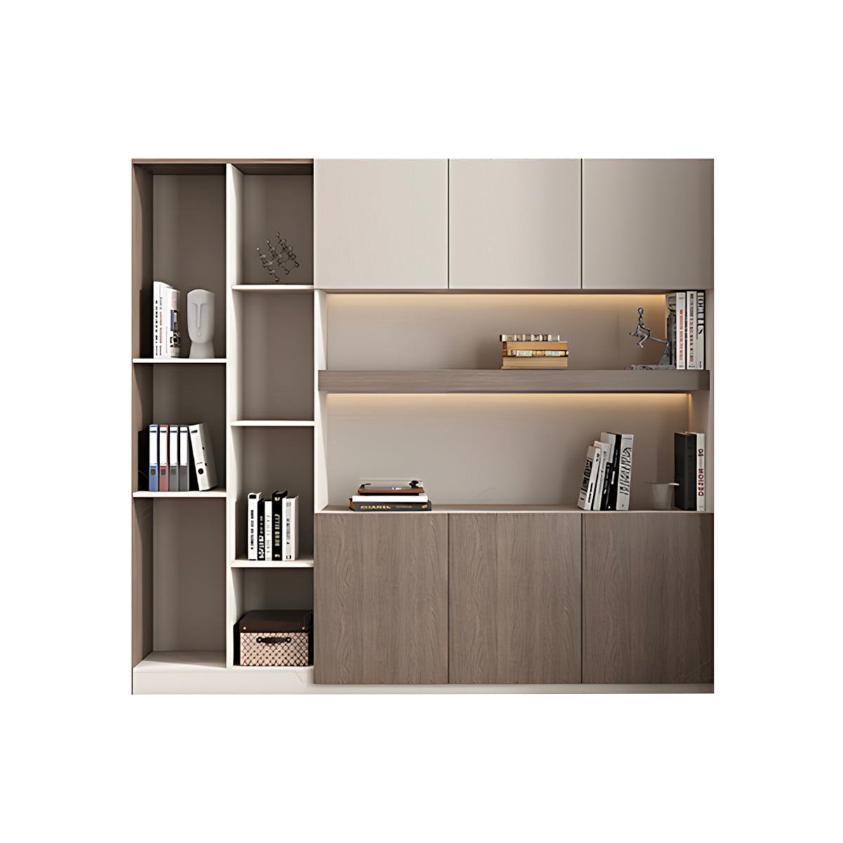 Premium Modern Storage Cabinet with Doors and Shelves for Office and Home
