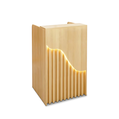 Stylish Wooden Small Reception Desk