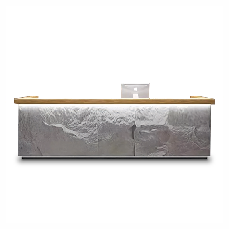 New Chinese Style Vintage Imitation Stone Reception Desk