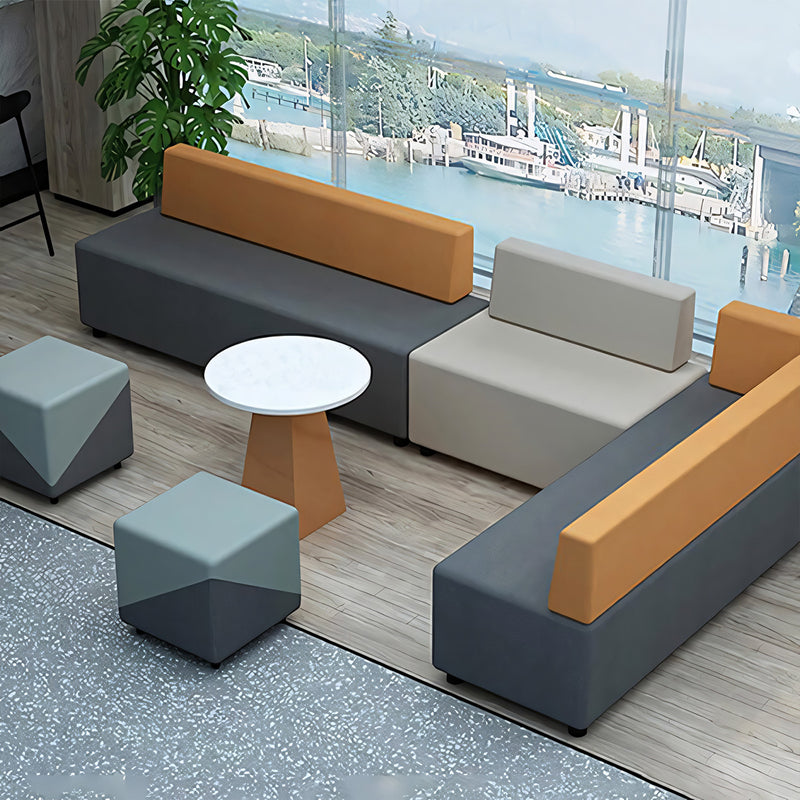 Minimalist Creative Patchwork Design Office Reception Sofa