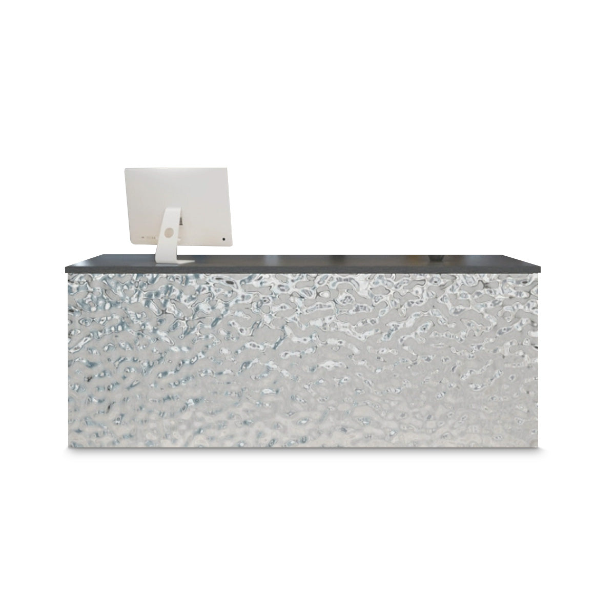 Stylish and Elegant Water Wave Reception Desk with LED Light Design（East Coast）