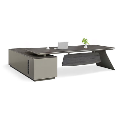 Modern Minimal Boss Desk and Chair Set