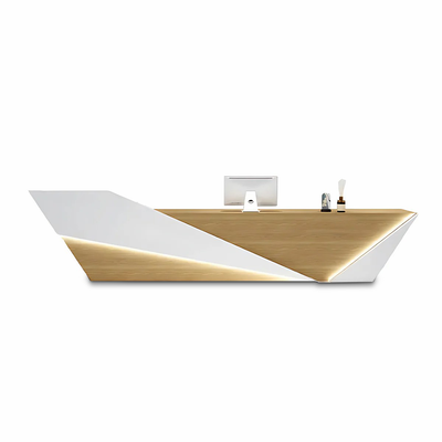 Stylish Reception Desk with Register Counter Counter Table Storage Doors Drawers