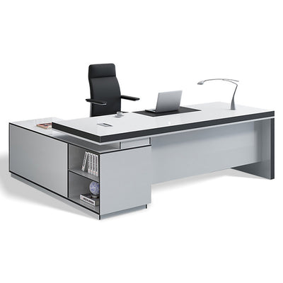 Modern and White Presidential Office Desk