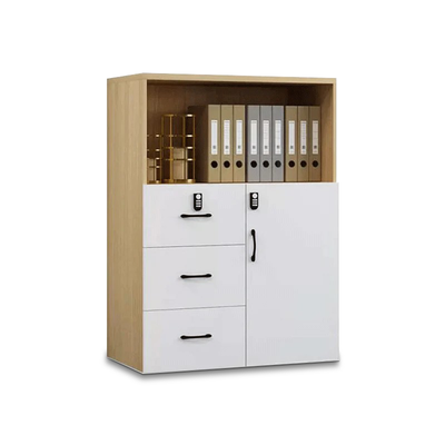 Office Low Cabinet, File Cabinet, Wooden Long Cabinet with Lock