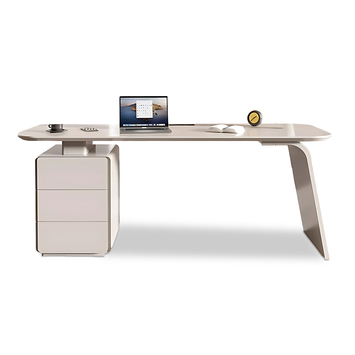 Sleek Modern Lacquer Desk for Executives