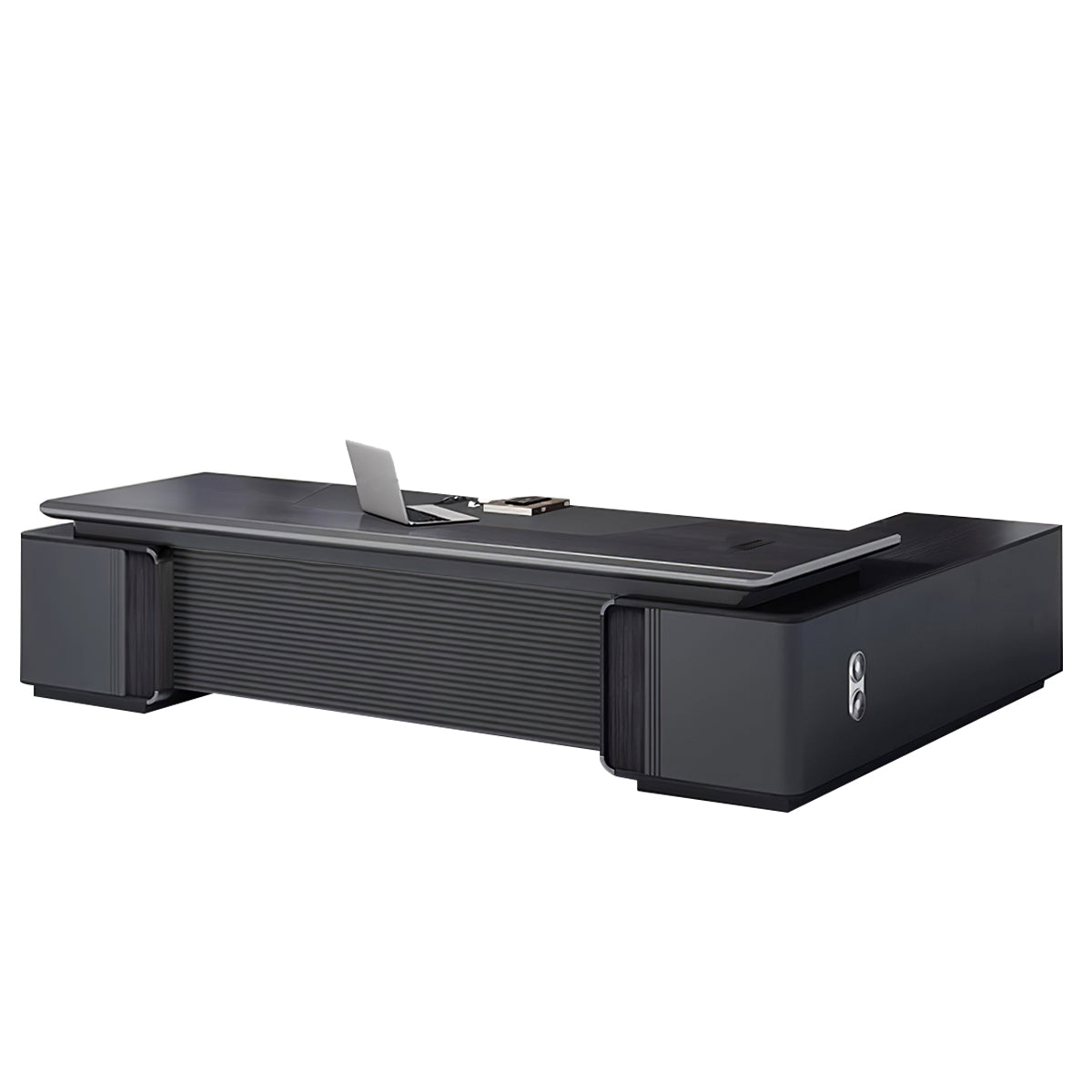 Modern Executive Office Desk for Manager with Storage Cabinet（Stock Items）