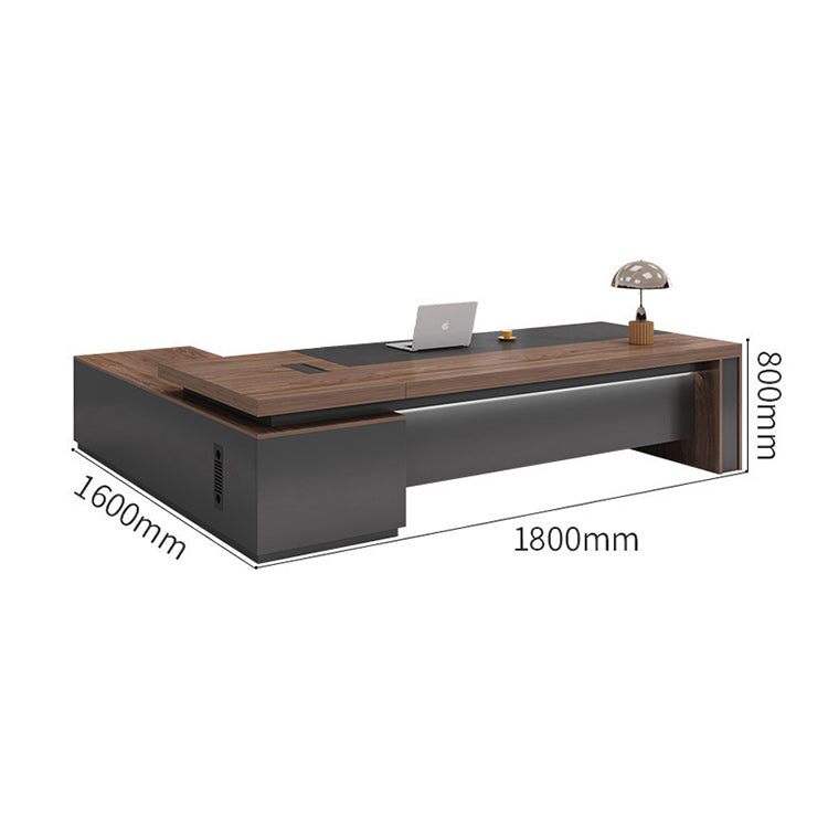 Desk with LED Strip Lighting for Executives(West Coast)