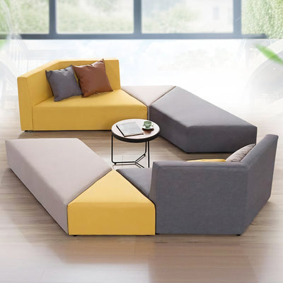 Contemporary Minimalist Modular Sectional Sofa