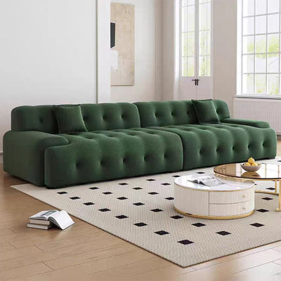 Italian Minimalist Style Sofa with Thick Seat Cushions