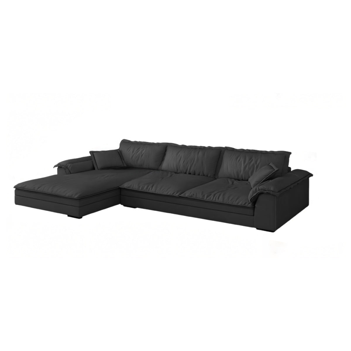 Mordern L-Shape Sectional Sofas with Round Armrests