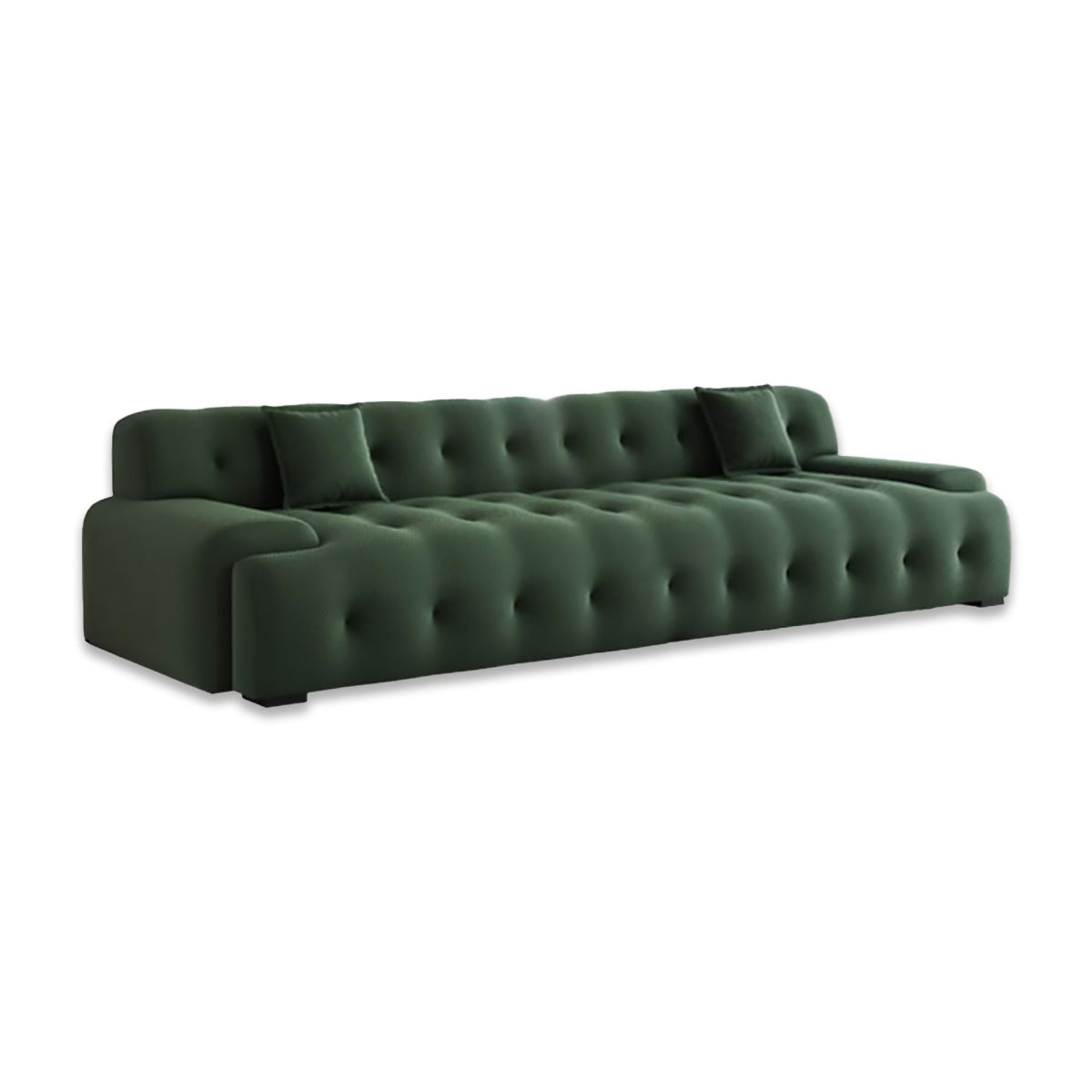 Italian Minimalist Style Sofa with Thick Seat Cushions