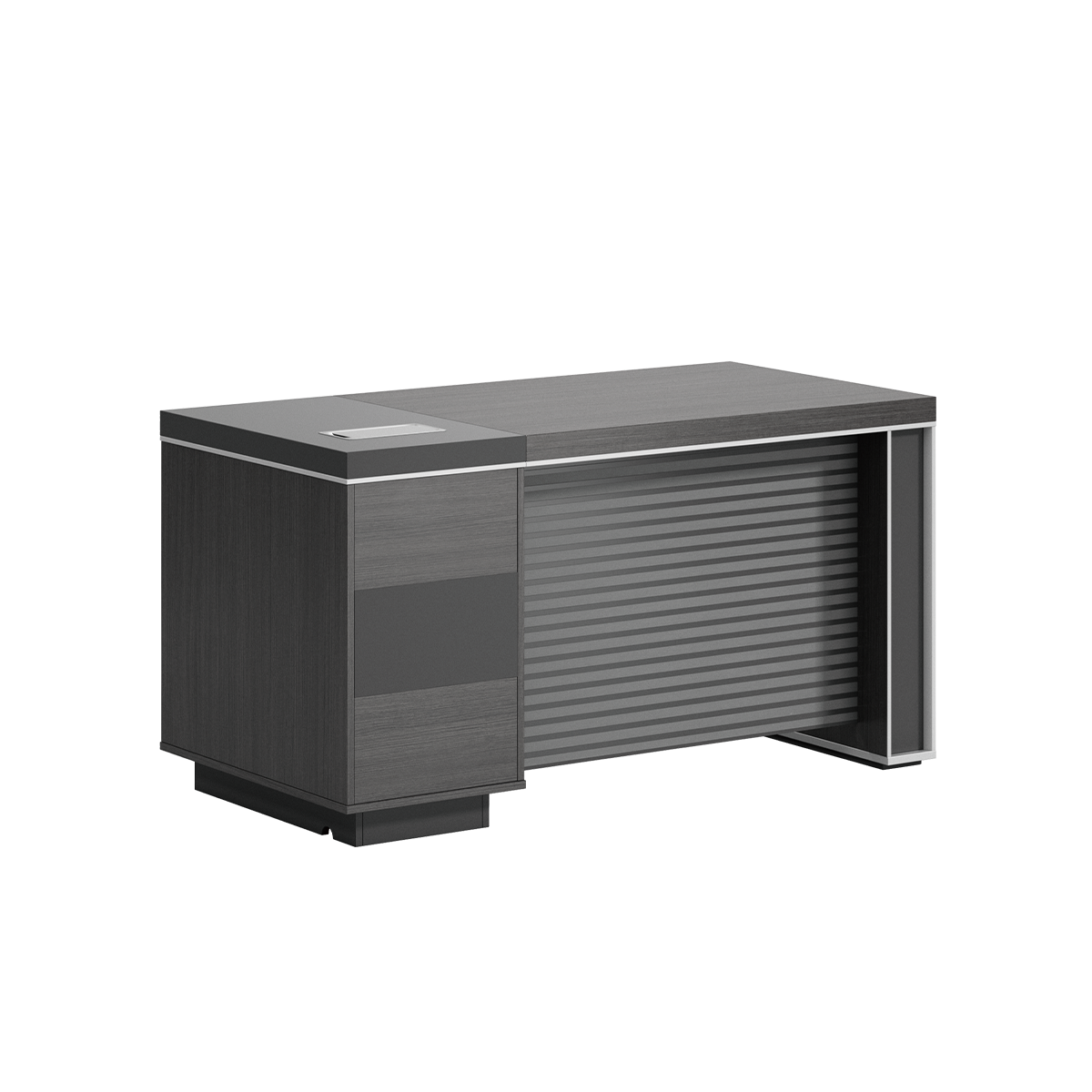 Modern Minimalist L-Shaped Executive Desk 55–134 in Wide with File Modern Minimalist L-Shaped Executive Desk 55–134 in Wide with File