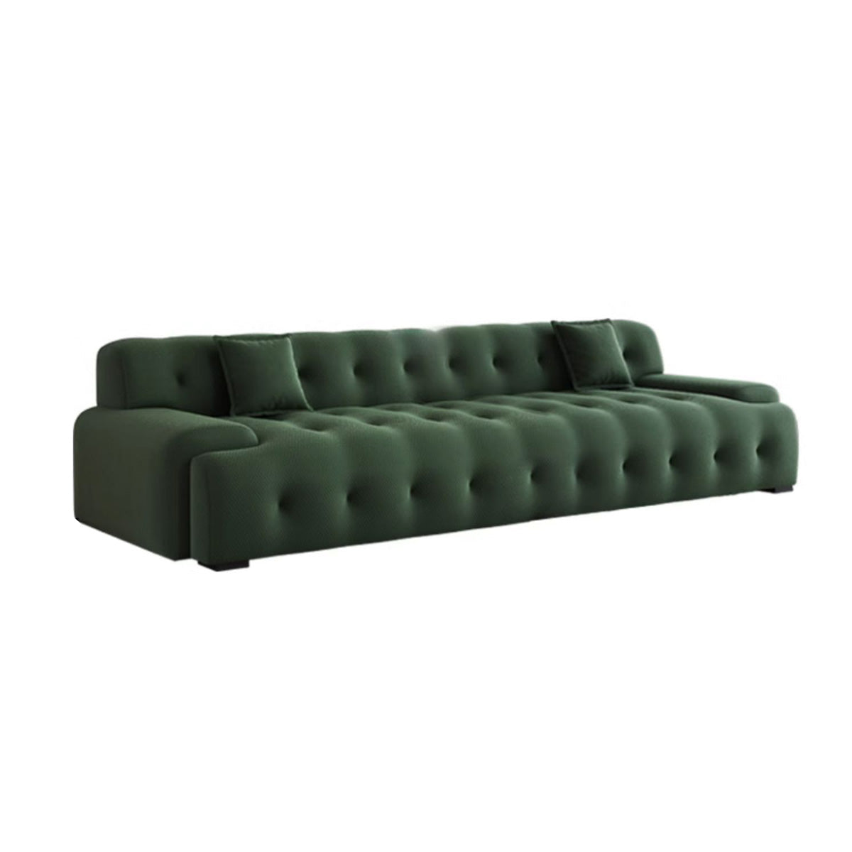 Italian Minimalist Style Sofa with Thick Seat Cushions