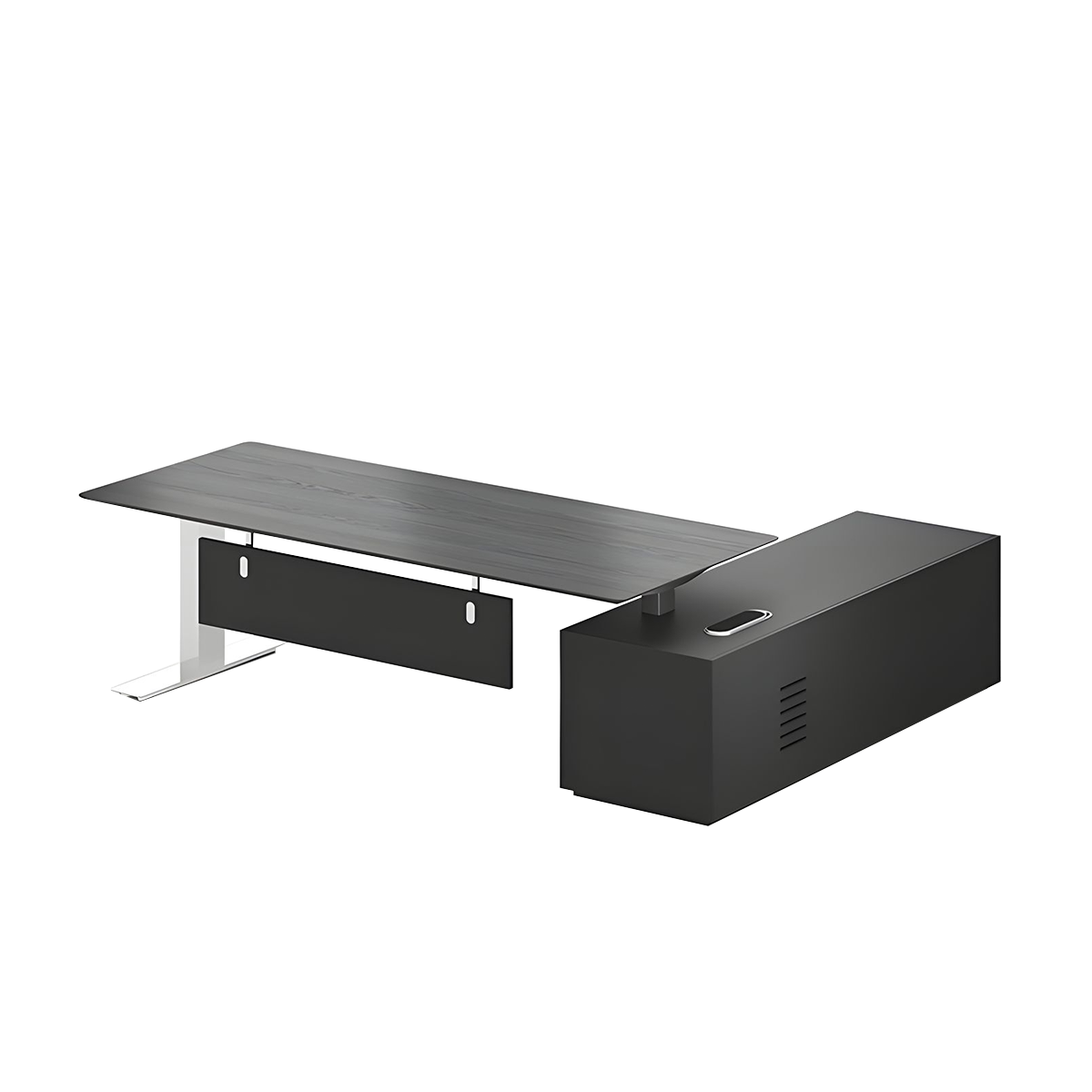 Modern Electric Office Desk Adjustable Height Storage Drawers