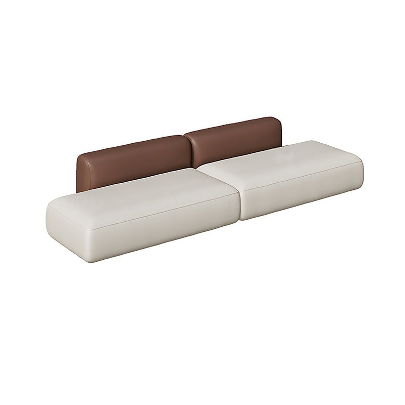 Elegant and Comfortable Two-Tone Backrest Sofa with Thick Cushioned Seat