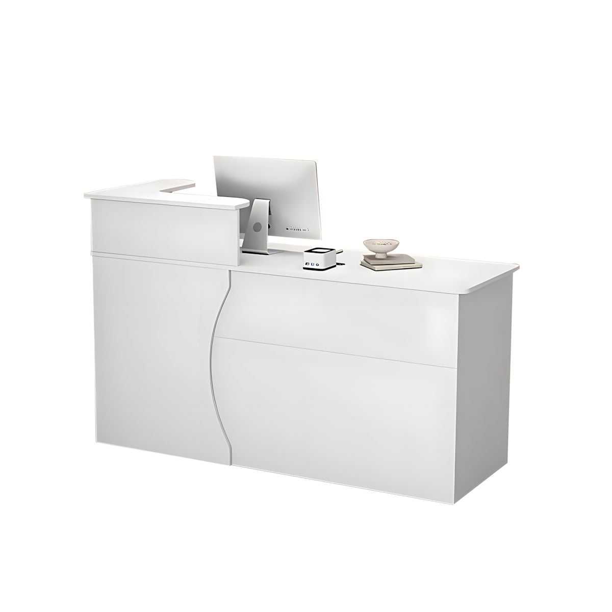 Stylish Cashier Counter, Small Front Desk Table Reception Desk