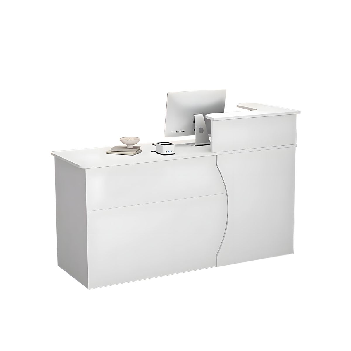 Stylish Cashier Counter, Small Front Desk Table Reception Desk