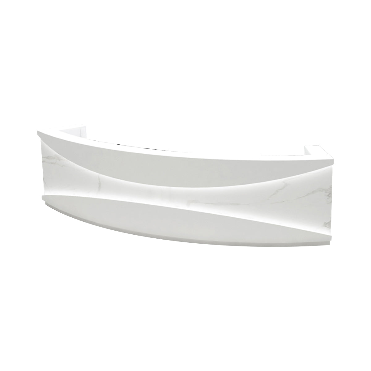 Modern Minimalist Stainless Steel Light Luxury Reception Desk