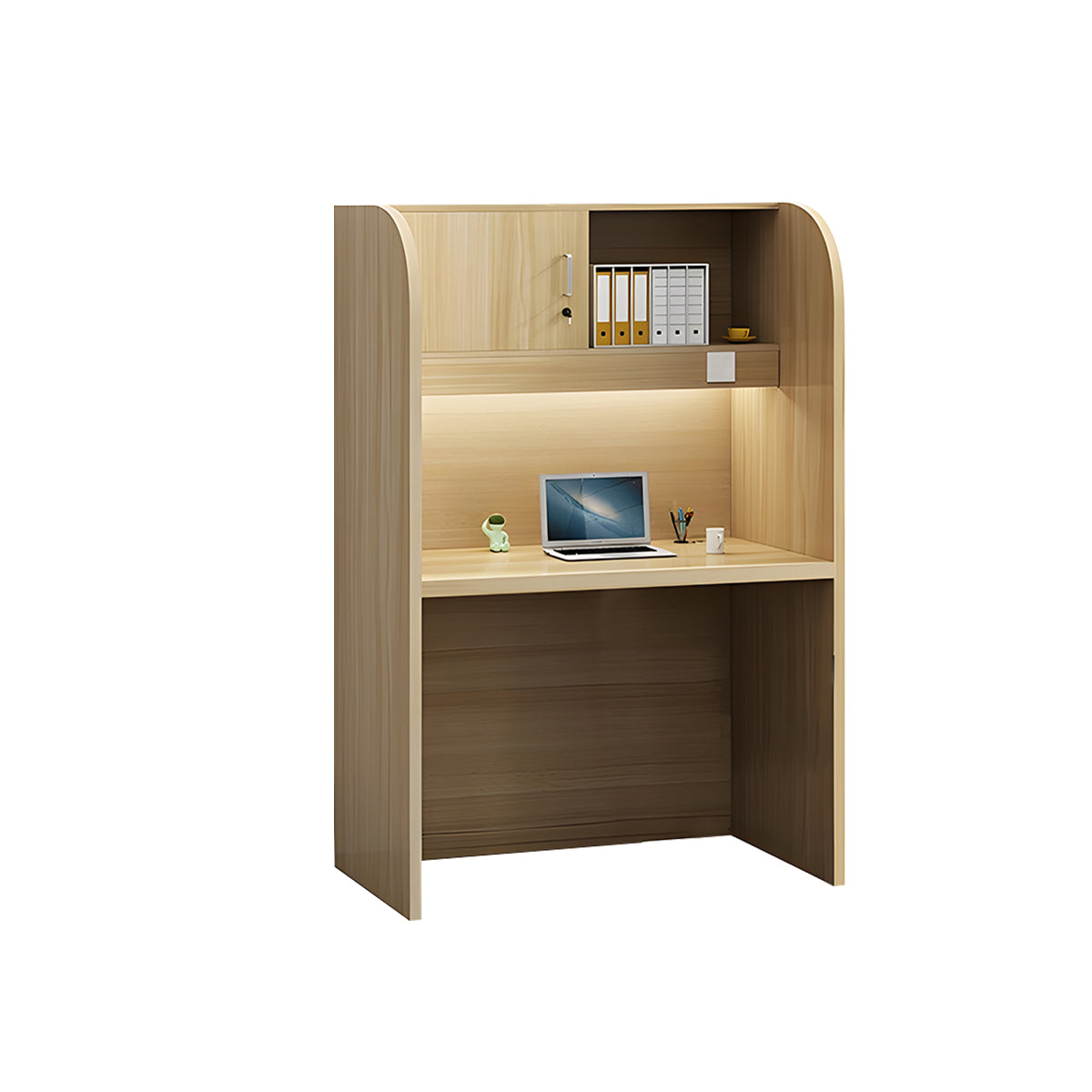 Modern Eco-Friendly Office Desk with Lockable Cabinet