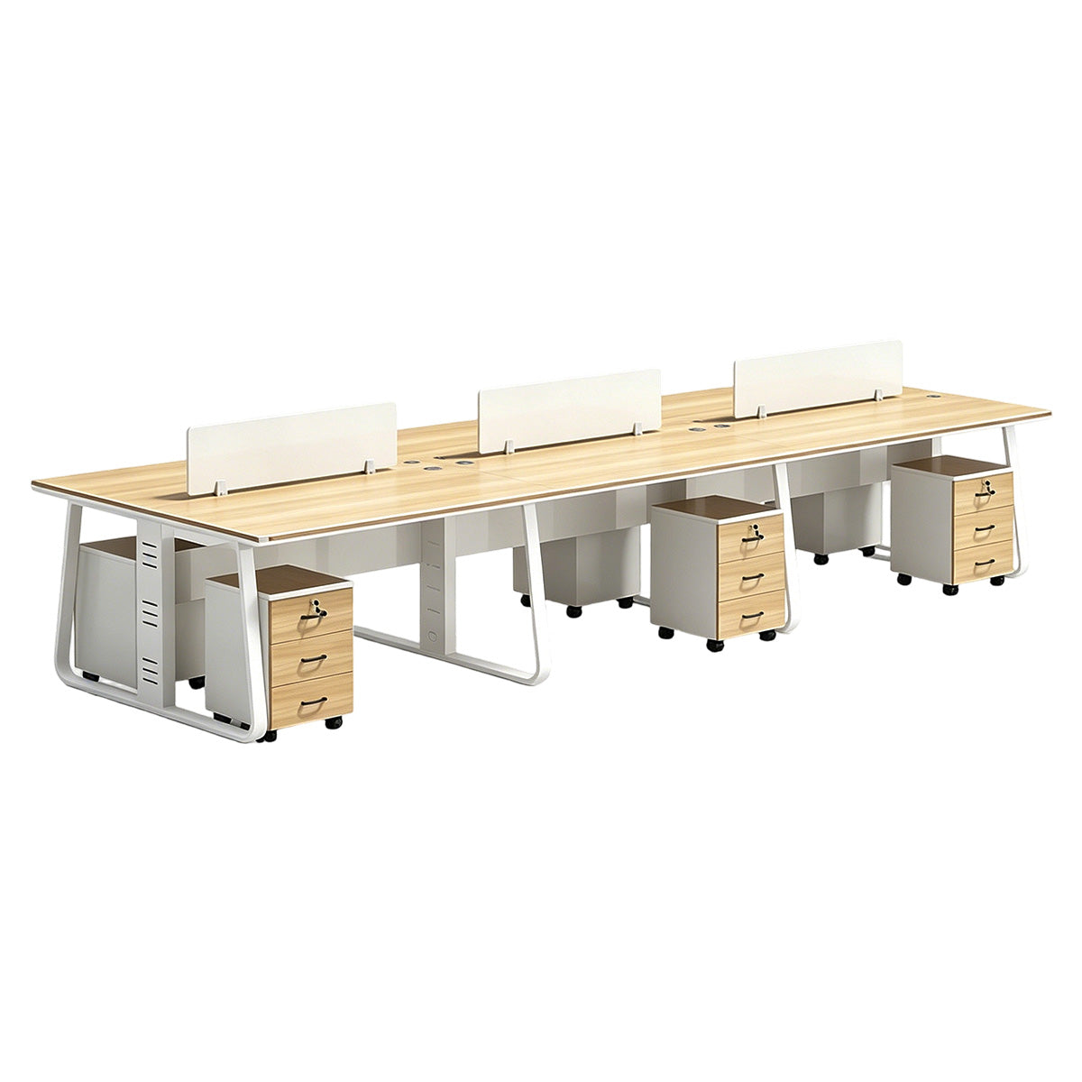 Fully Upgraded Flexible Combination Face to Face Two Person Desk