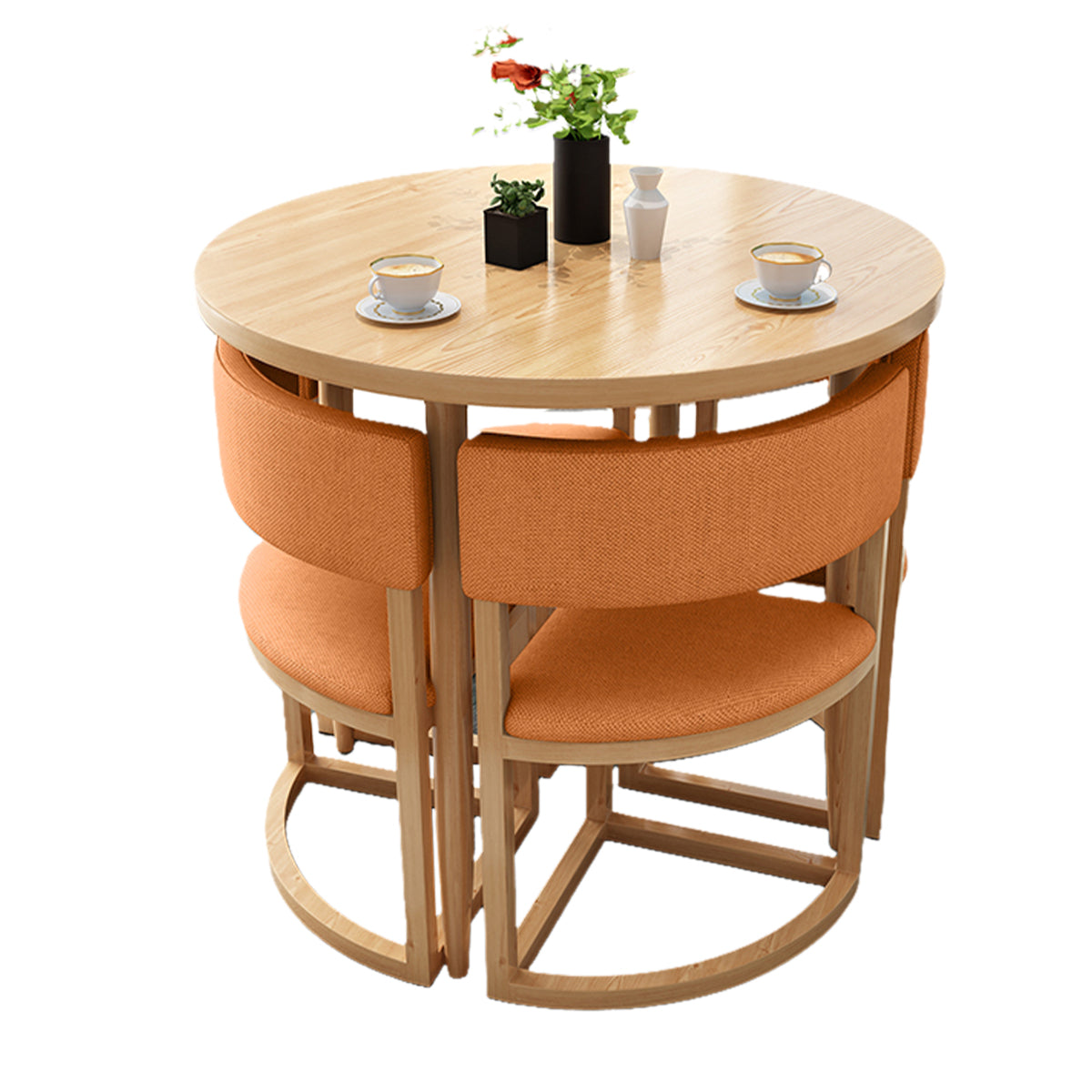 4-Seater Office Table and Chair Set