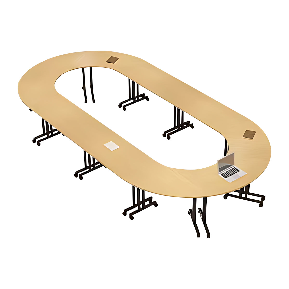 Minimalist and Creative Multifunctional Conference Table with a Sturdy Leg Design
