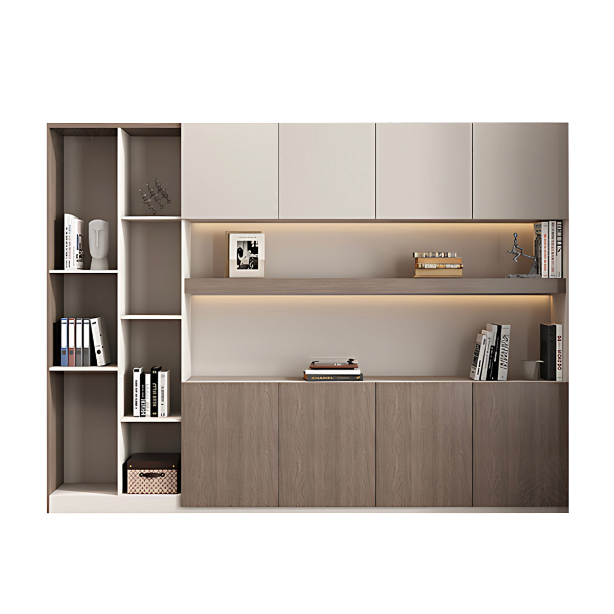 Premium Modern Storage Cabinet with Doors and Shelves for Office and Home